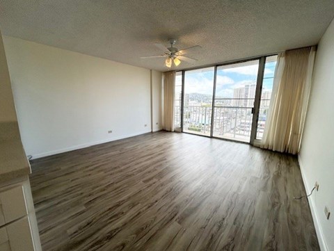 Floor plan for 1 bed, 1 bath, 500 sqft